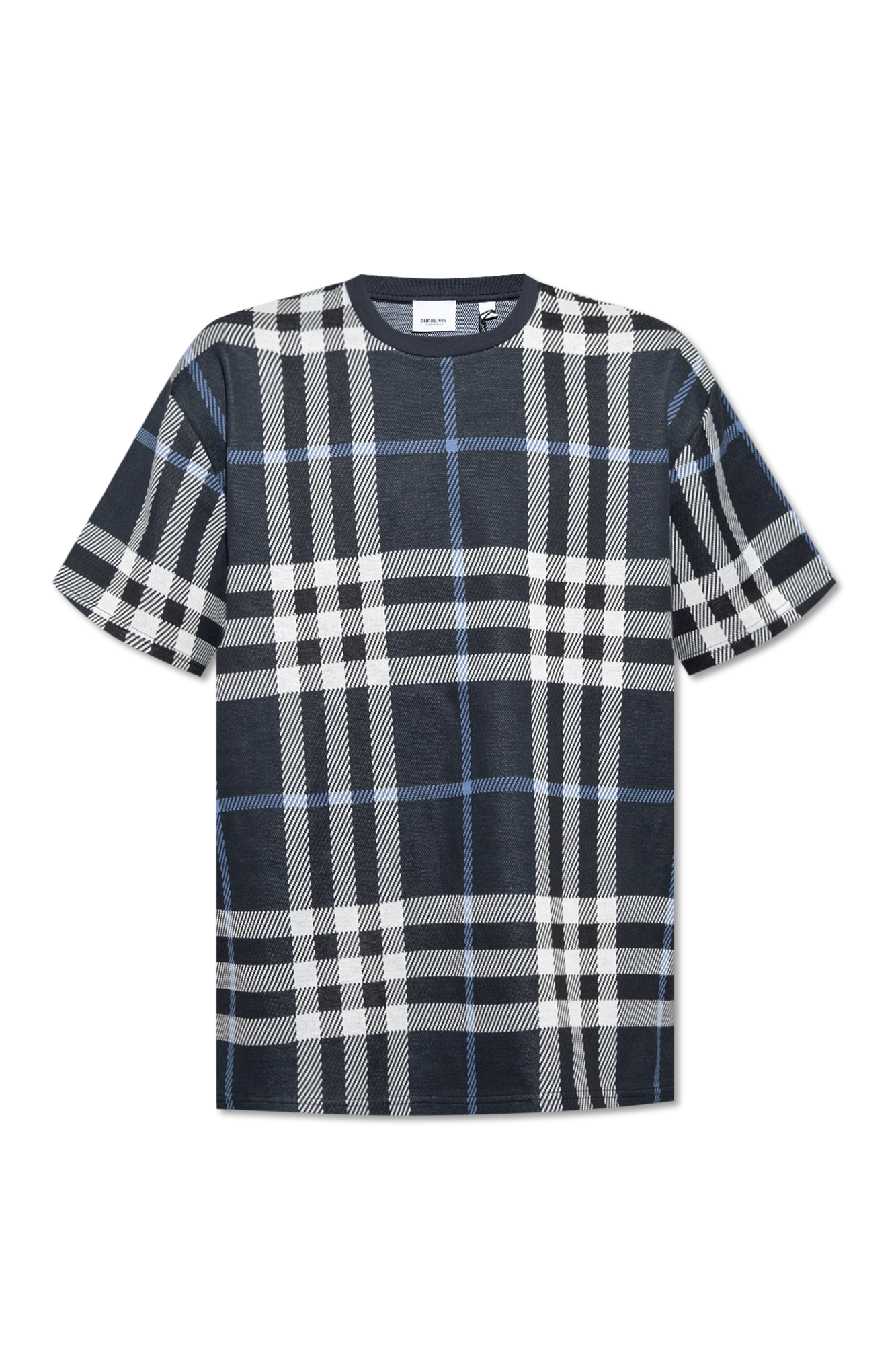 Navy blue Checked T - IetpShops Bulgaria - BURBERRY LANDON TB LOGO